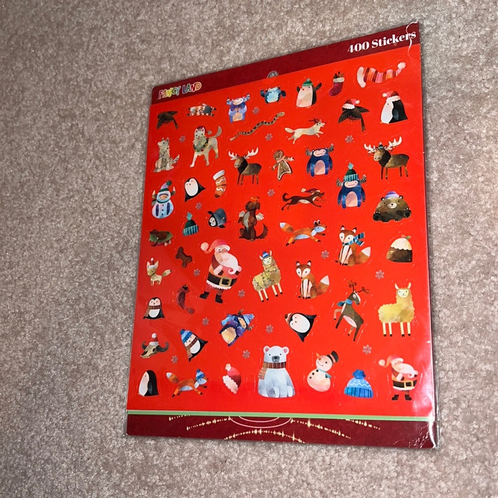 NWT 400 Christmas Stickers (8 sheets)
